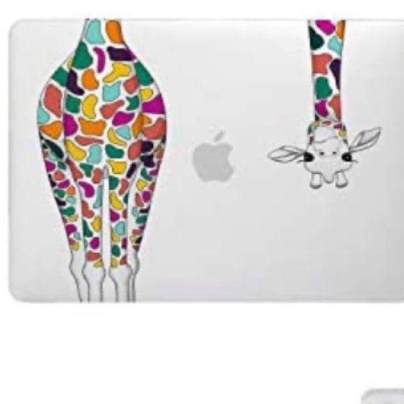 Hard shell case for Mac Air 13 colorful giraffe design - Picture 8 of 11